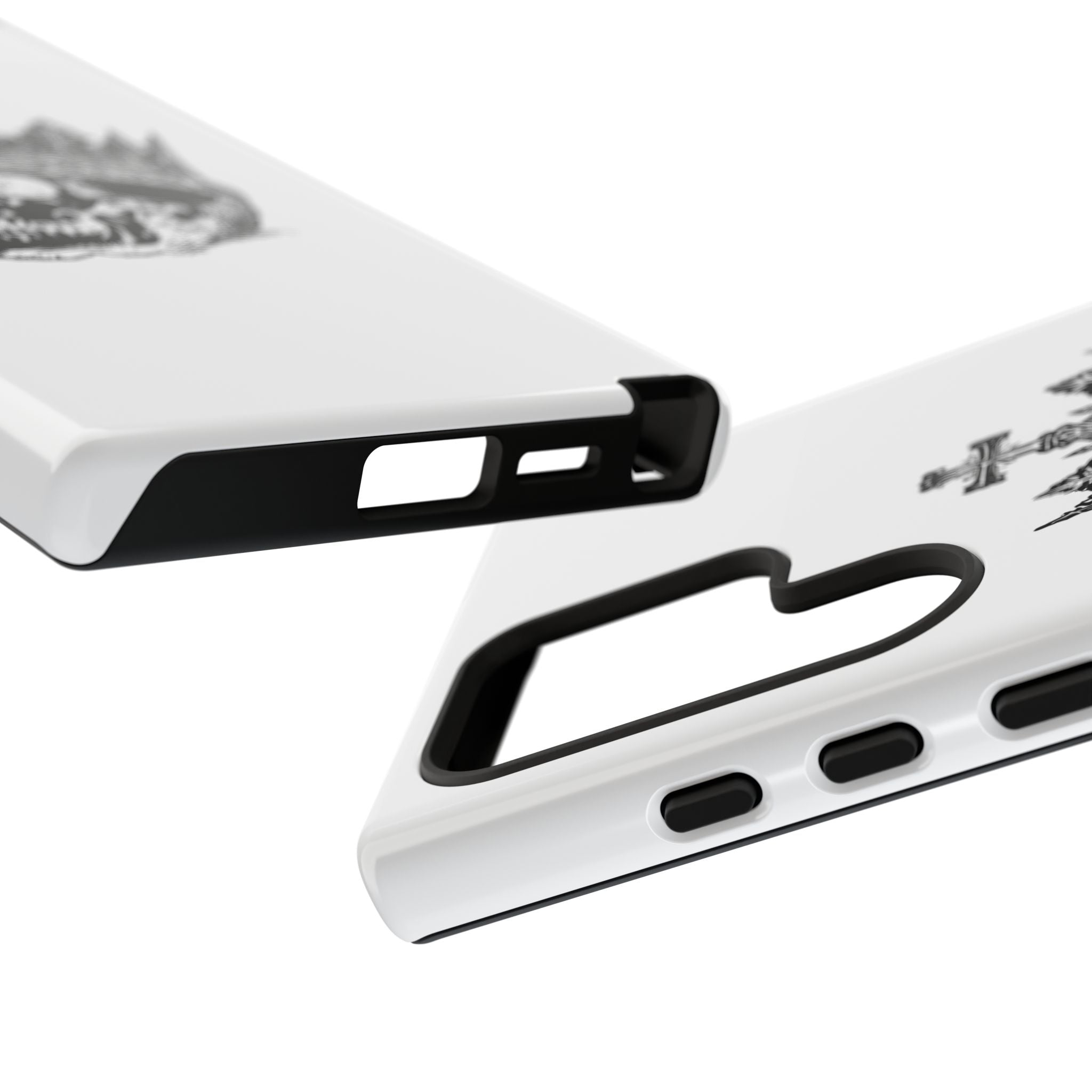 Skull King Phone Case – Gothic Crowned Skull Tough Case