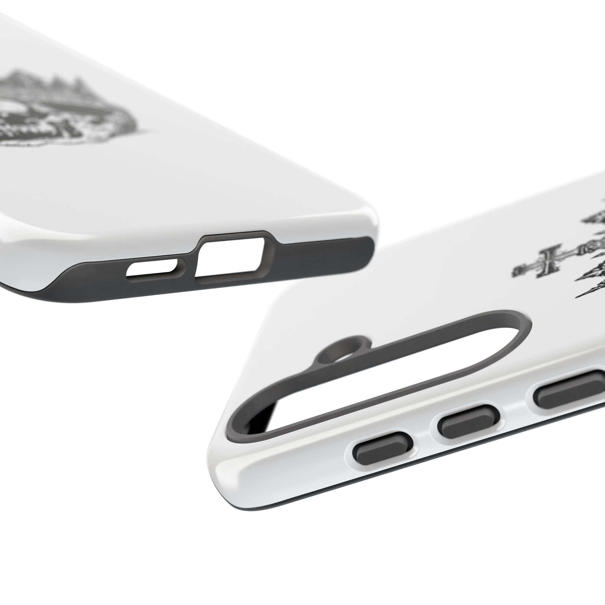 Skull King Phone Case – Gothic Crowned Skull Tough Case