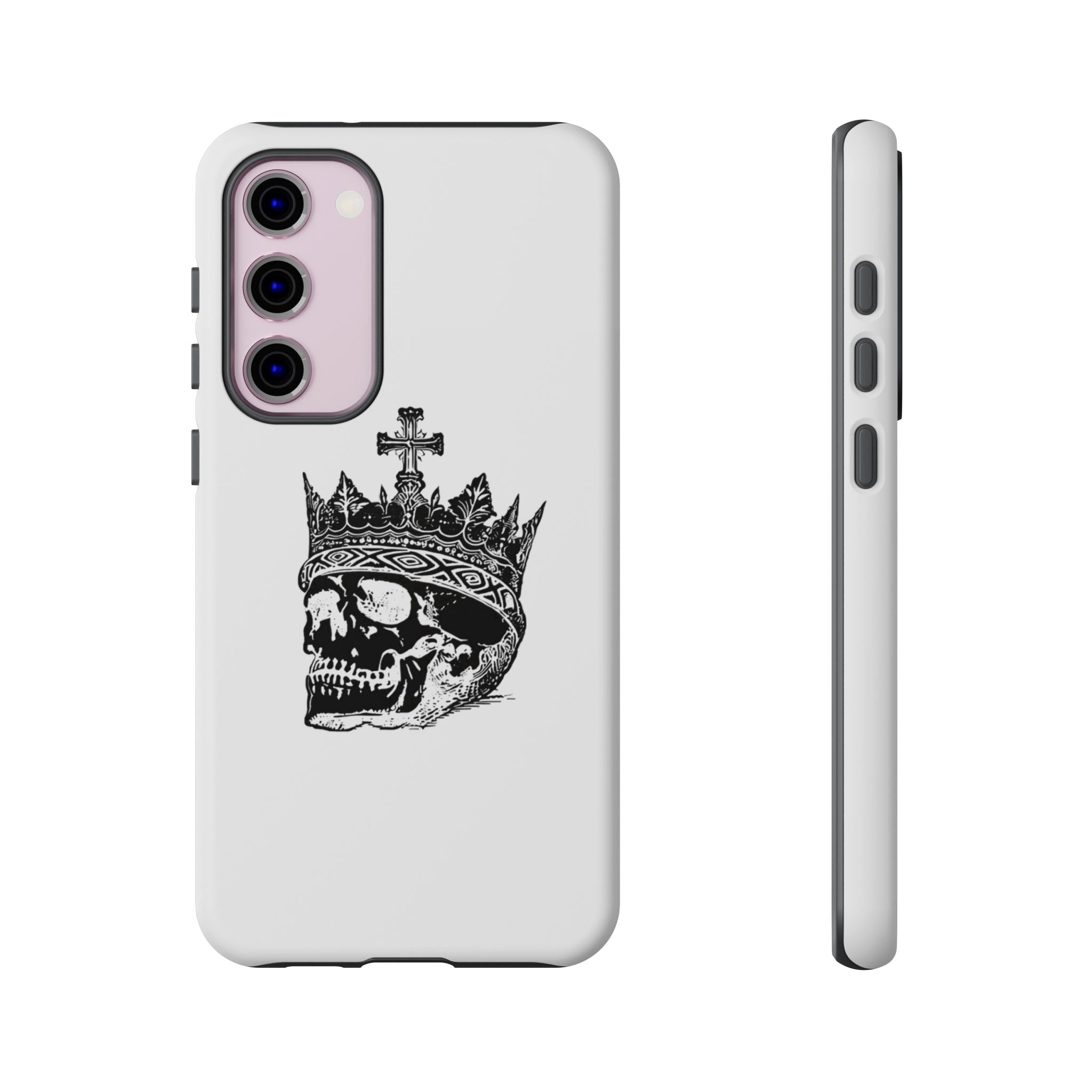 Skull King Phone Case – Gothic Crowned Skull Tough Case