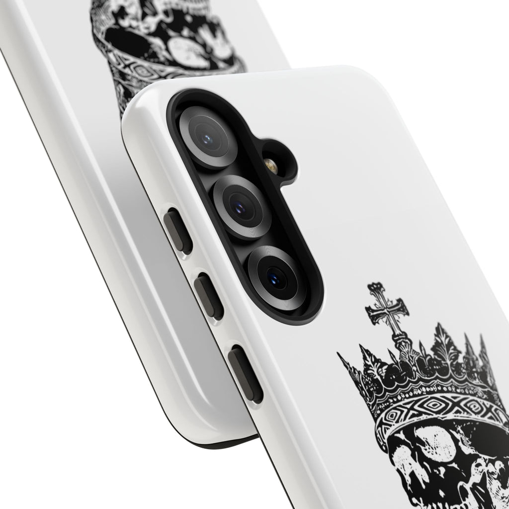 Skull King Phone Case – Gothic Crowned Skull Tough Case