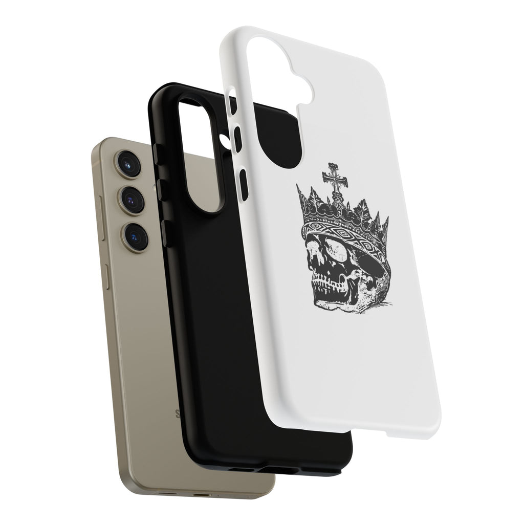 Skull King Phone Case – Gothic Crowned Skull Tough Case