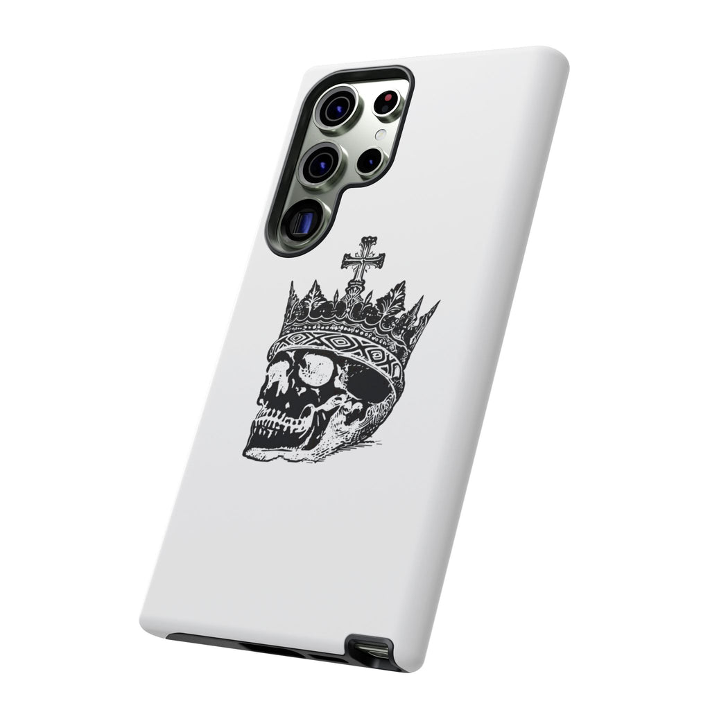 Skull King Phone Case – Gothic Crowned Skull Tough Case