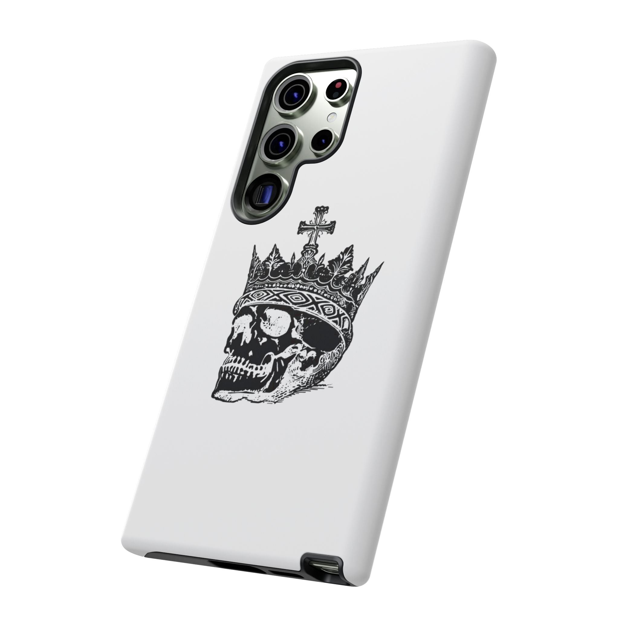 Skull King Phone Case – Gothic Crowned Skull Tough Case