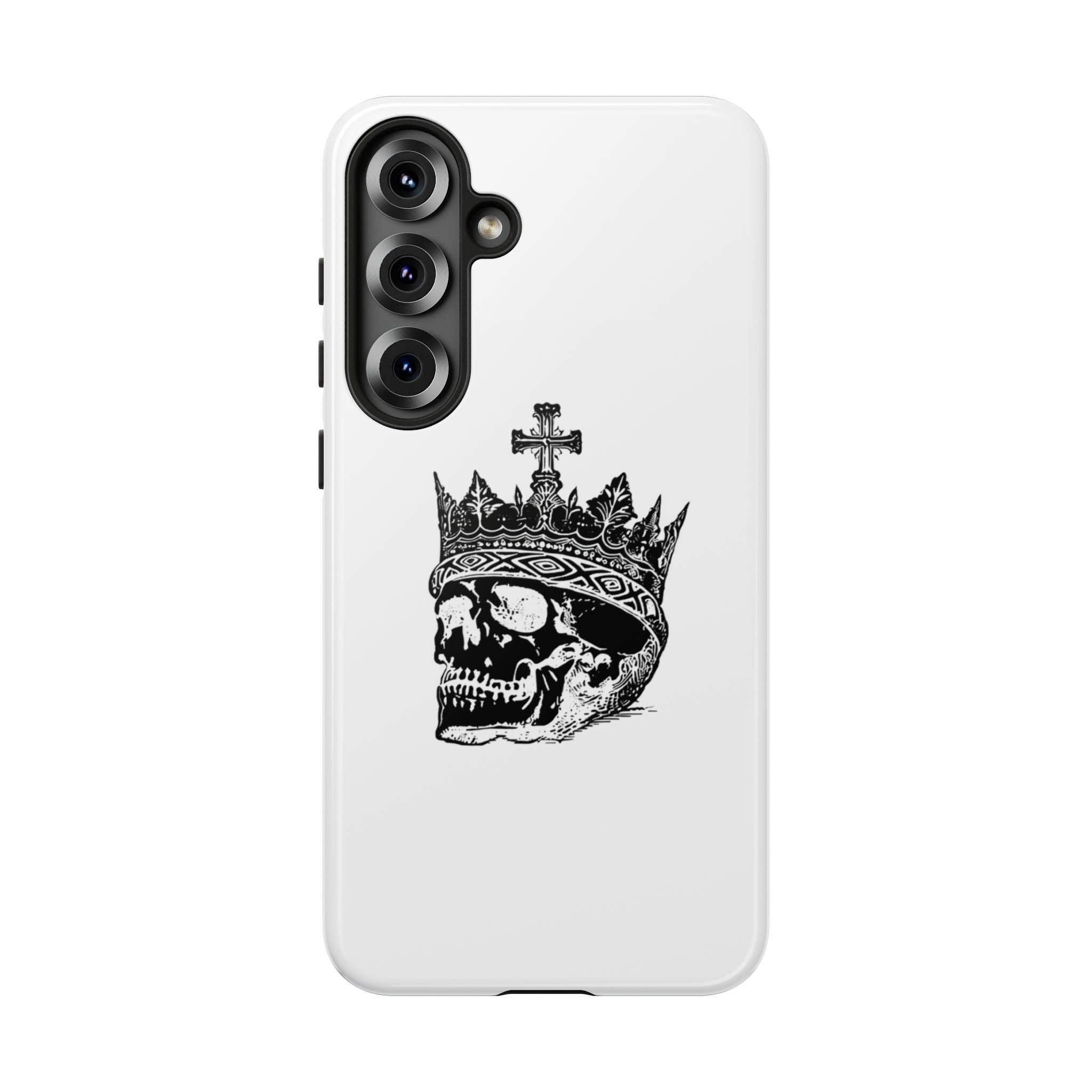 Skull King Phone Case – Gothic Crowned Skull Tough Case