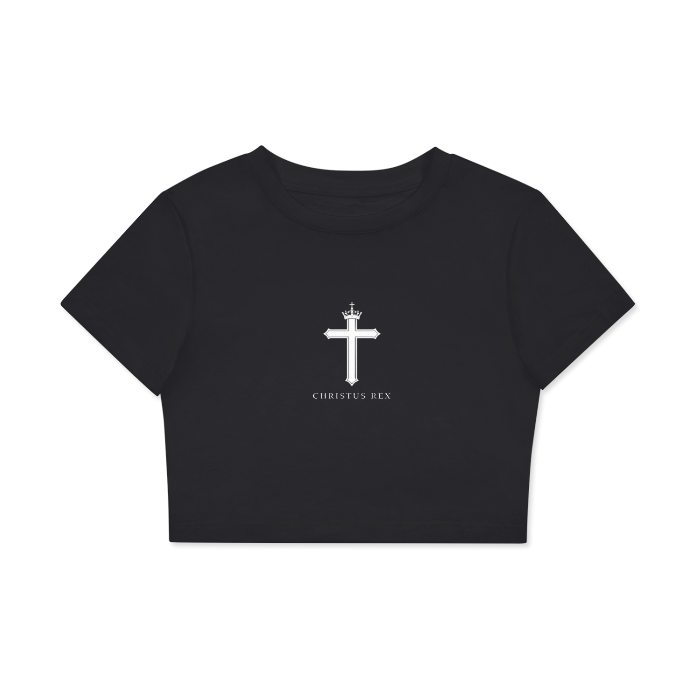 Fitted Crop Cotton T-Shirt