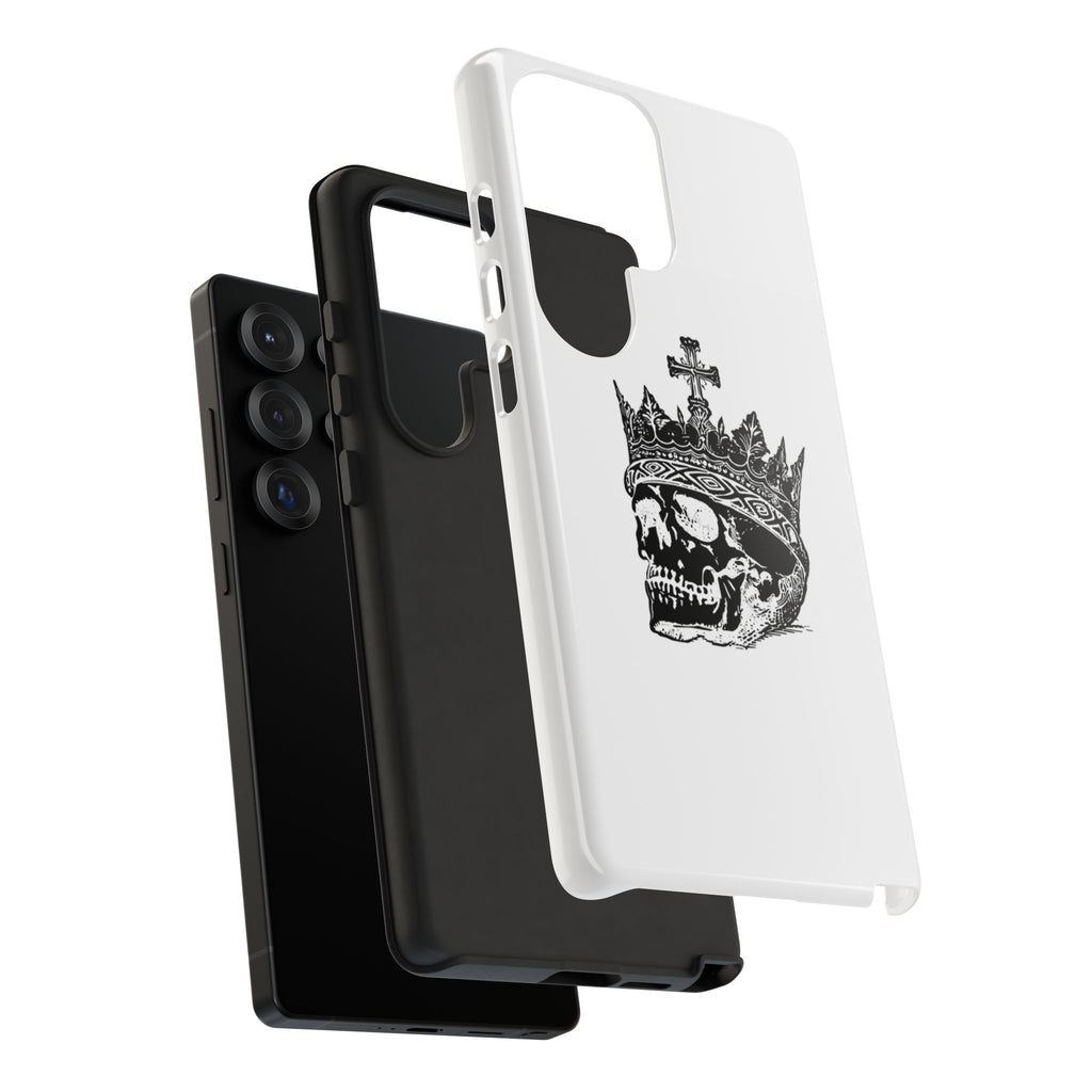 Skull King Phone Case – Gothic Crowned Skull Tough Case