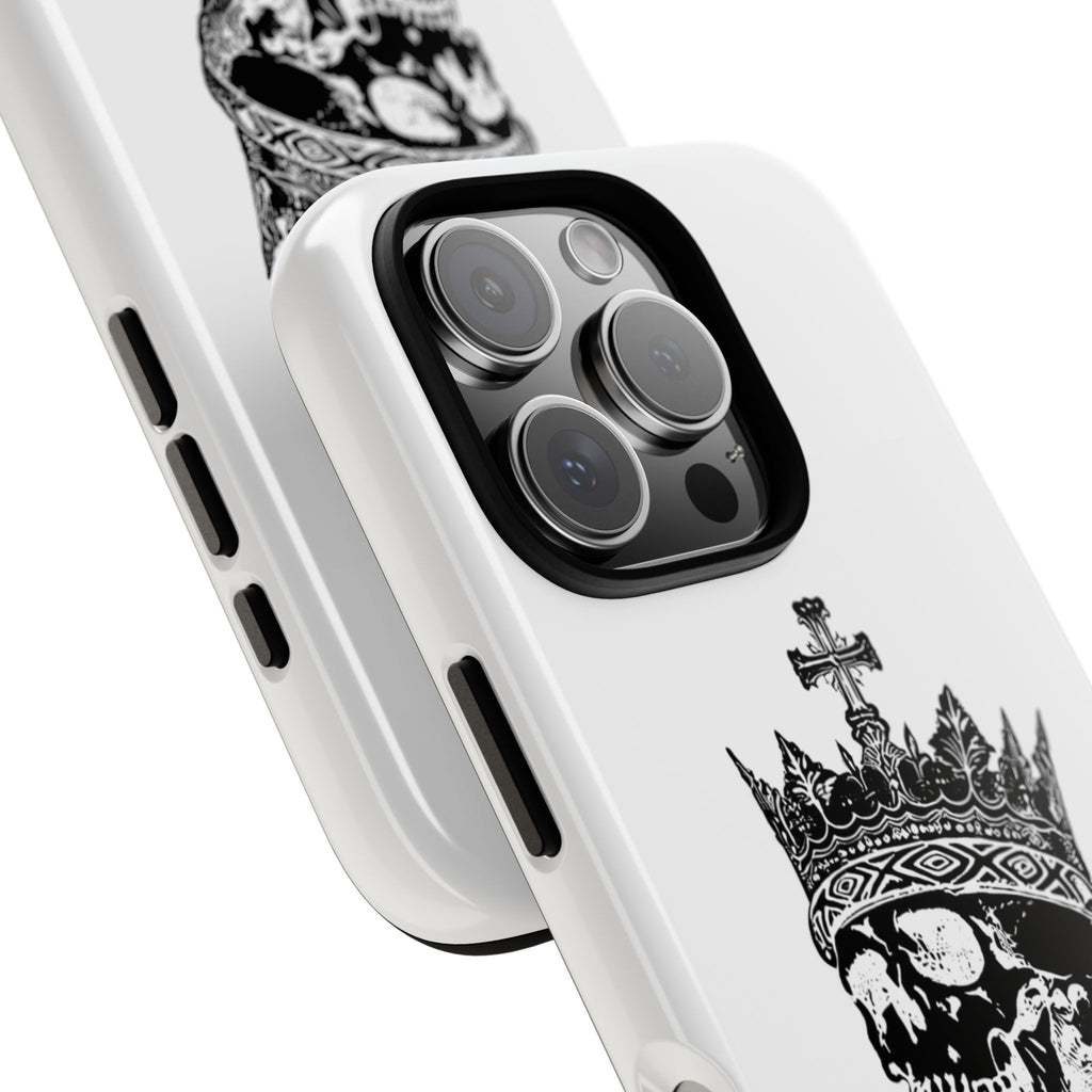 Skull King Phone Case – Gothic Crowned Skull Tough Case