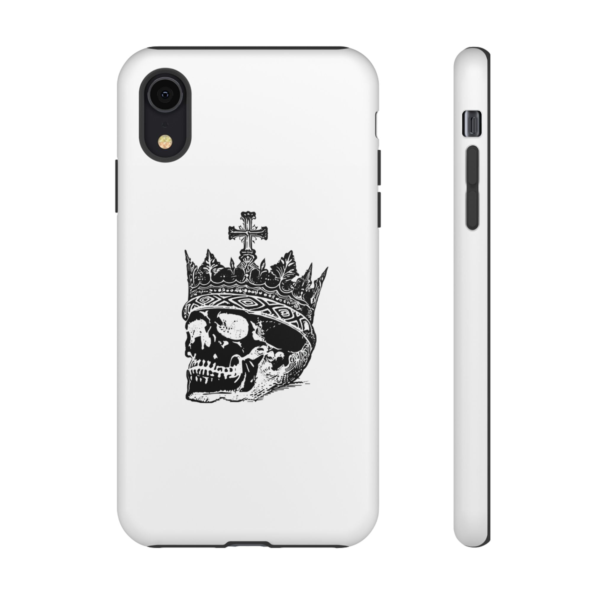 Skull King Phone Case – Gothic Crowned Skull Tough Case
