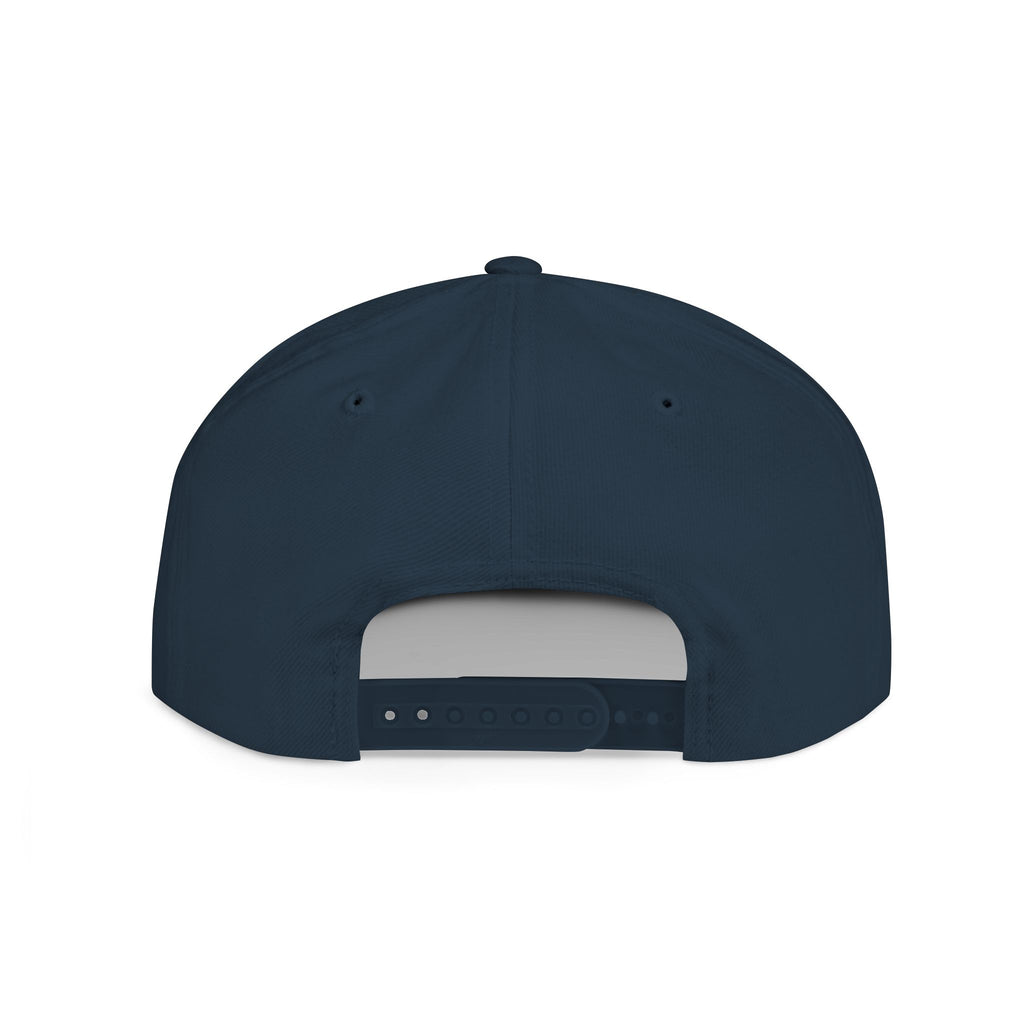 Snapback Hat — "MONGO" Gothic Script Flat-Bill Cap