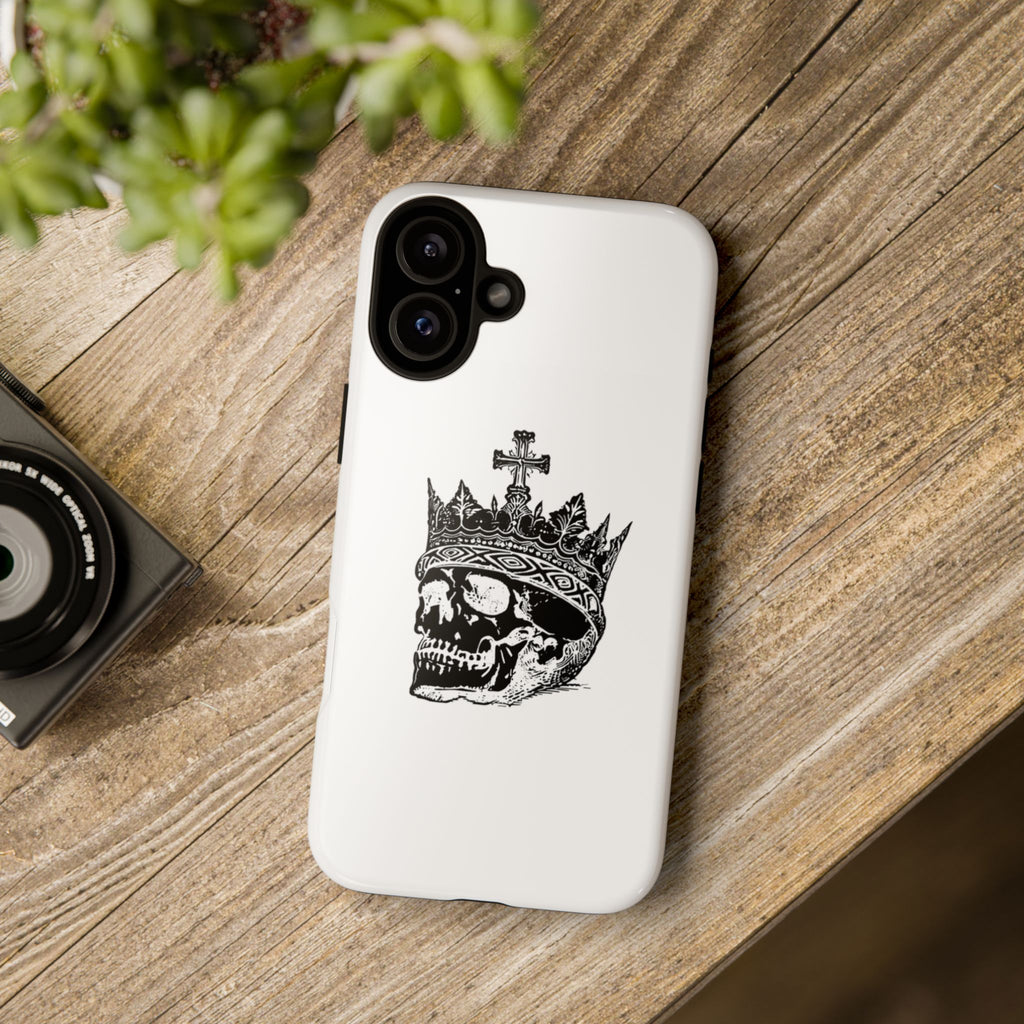 Skull King Phone Case – Gothic Crowned Skull Tough Case