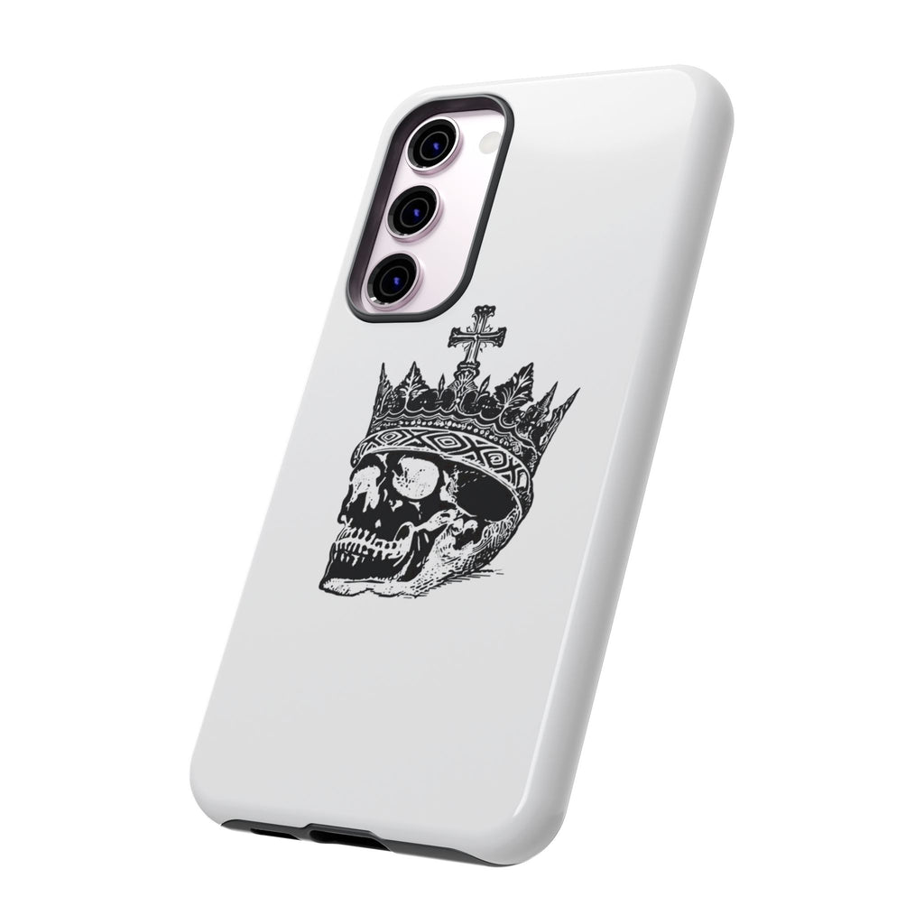 Skull King Phone Case – Gothic Crowned Skull Tough Case