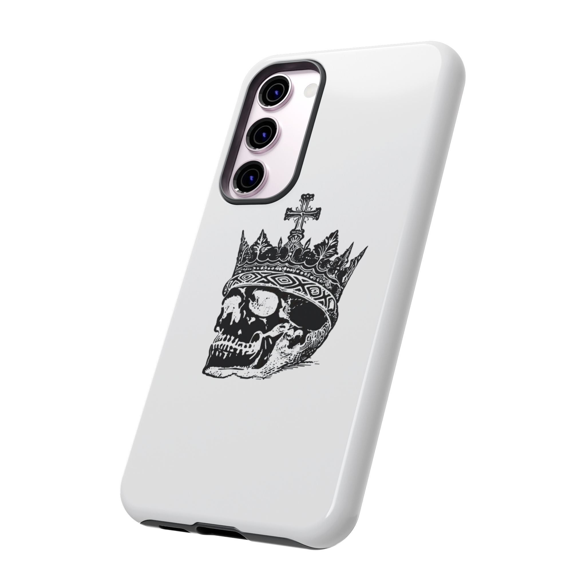 Skull King Phone Case – Gothic Crowned Skull Tough Case