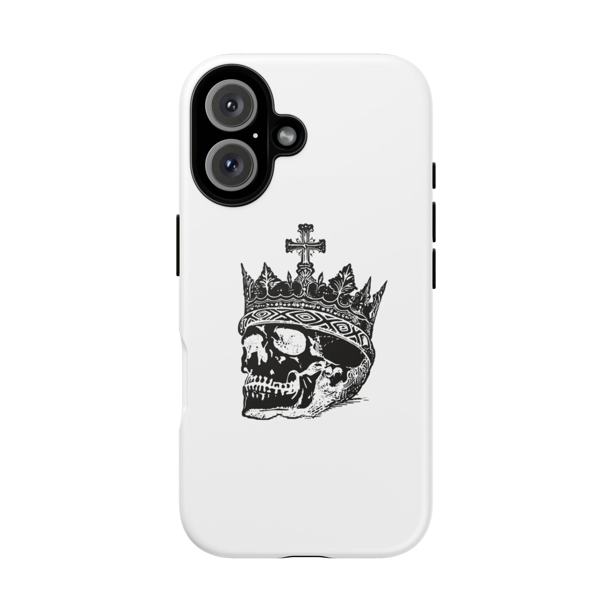 Skull King Phone Case – Gothic Crowned Skull Tough Case