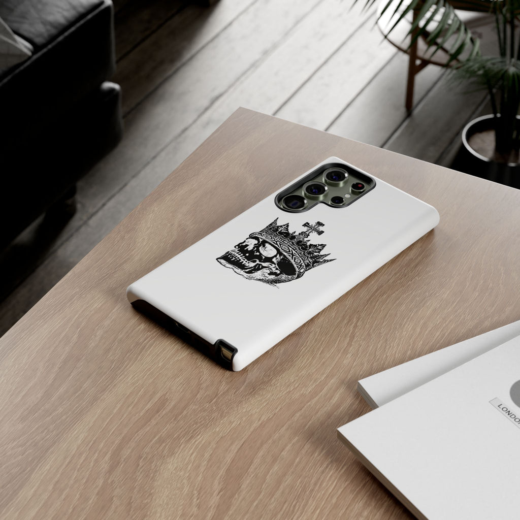 Skull King Phone Case – Gothic Crowned Skull Tough Case