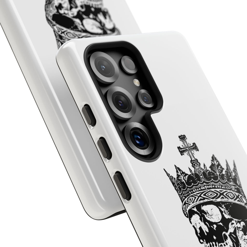 Skull King Phone Case – Gothic Crowned Skull Tough Case
