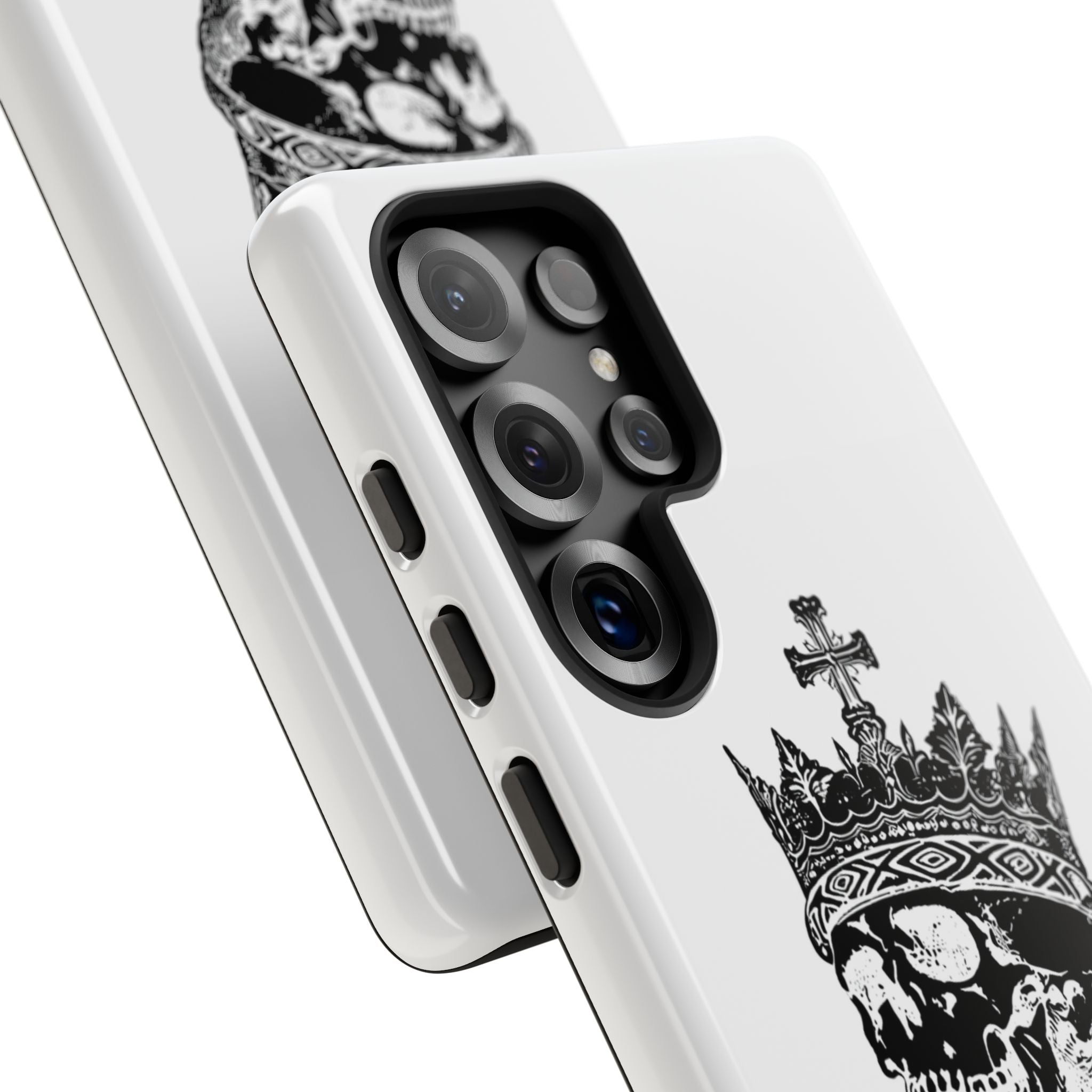 Skull King Phone Case – Gothic Crowned Skull Tough Case