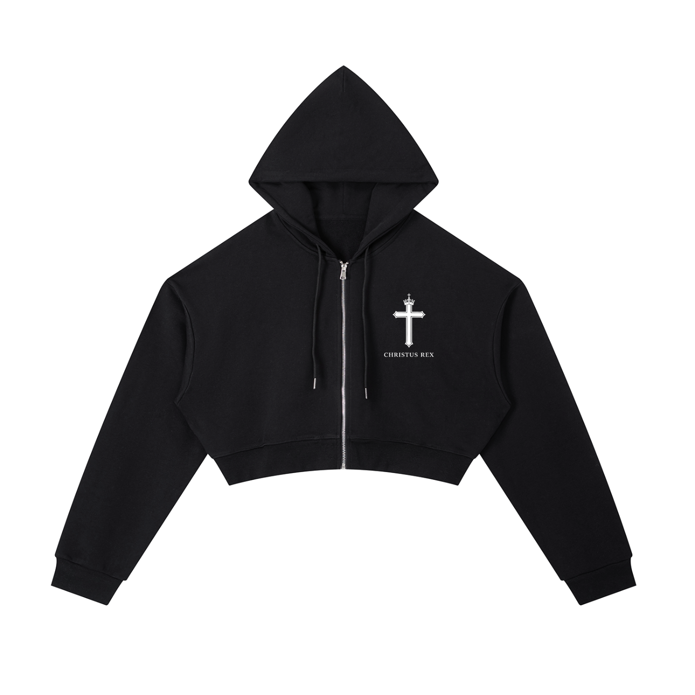 Cropped,Zip up,hoodie,Christian,Religious,Faith