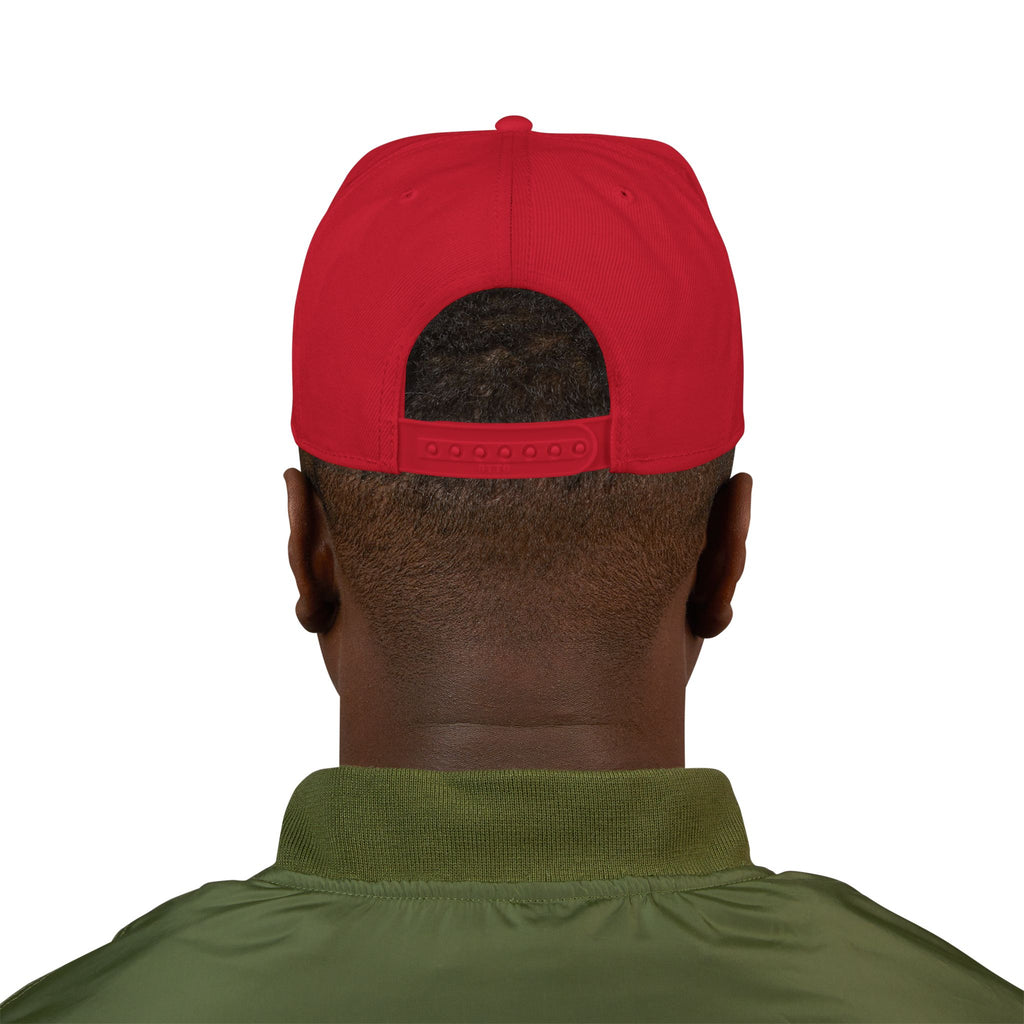 Embroidered Gothic Snapback Hat – Black & Gray Streetwear Cap
