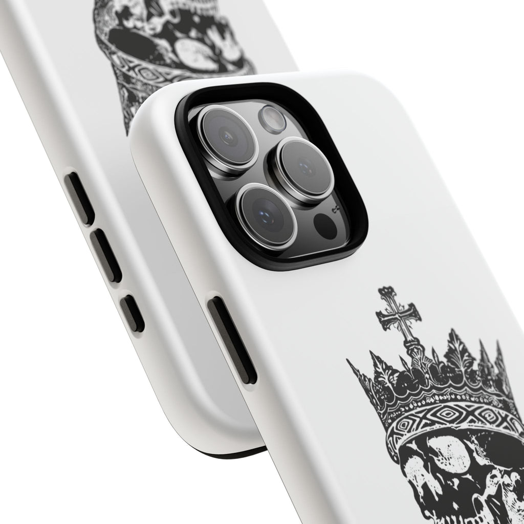 Skull King Phone Case – Gothic Crowned Skull Tough Case