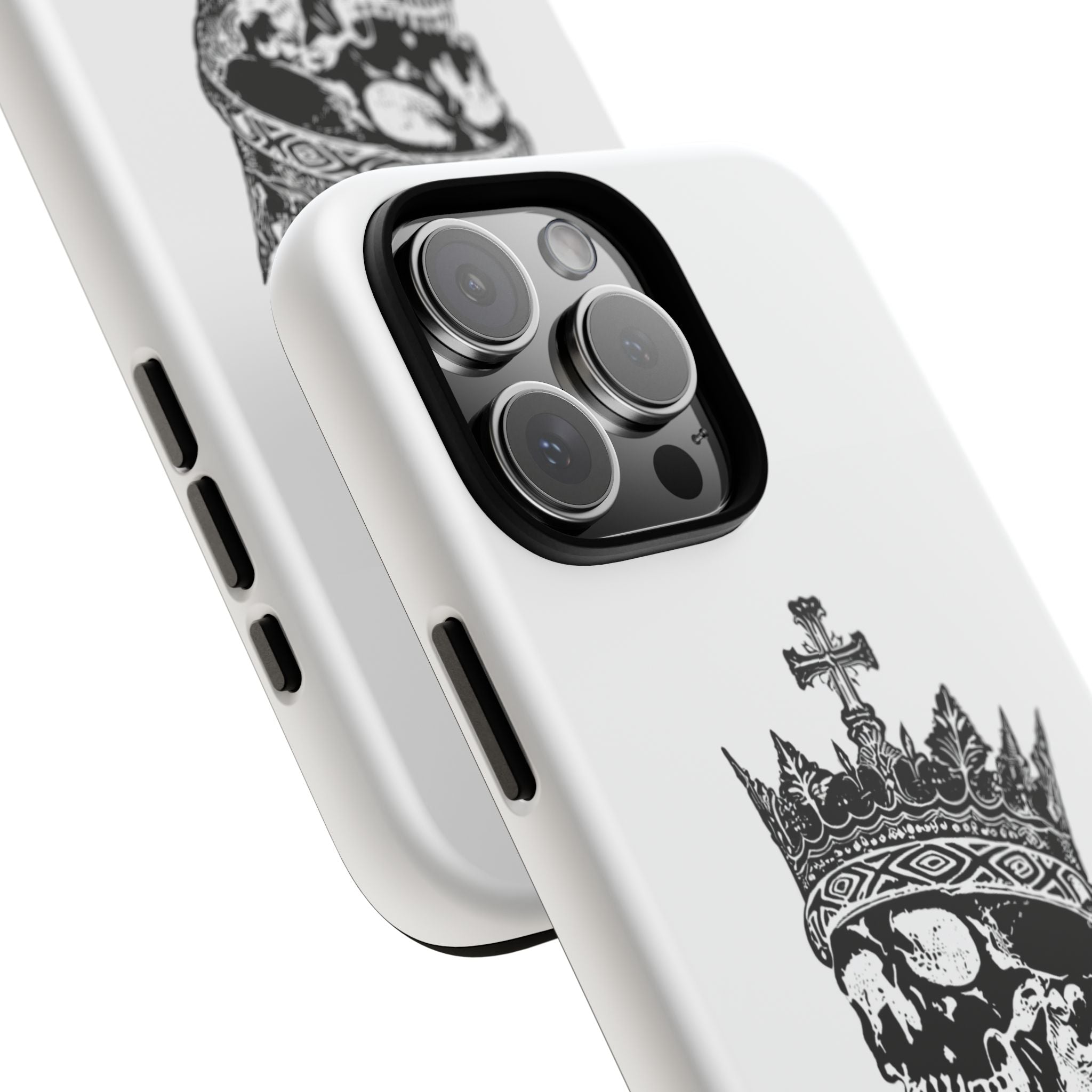 Skull King Phone Case – Gothic Crowned Skull Tough Case