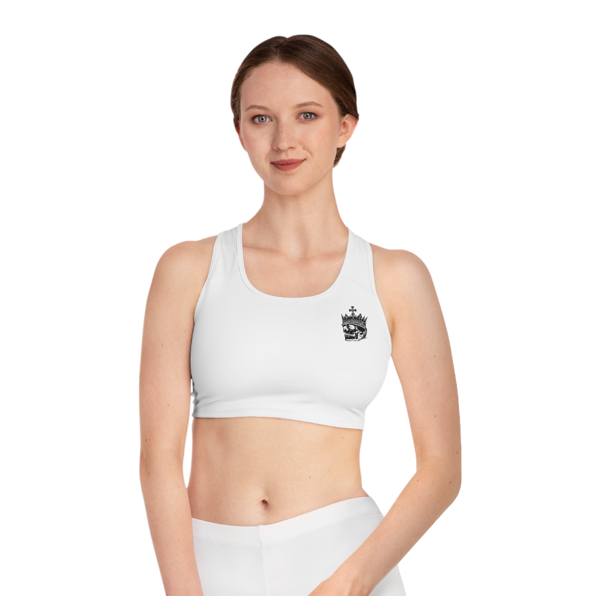 Sports Bra — Gothic "MONGO" Printed Racerback Activewear