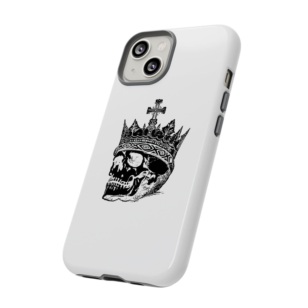 Skull King Phone Case – Gothic Crowned Skull Tough Case