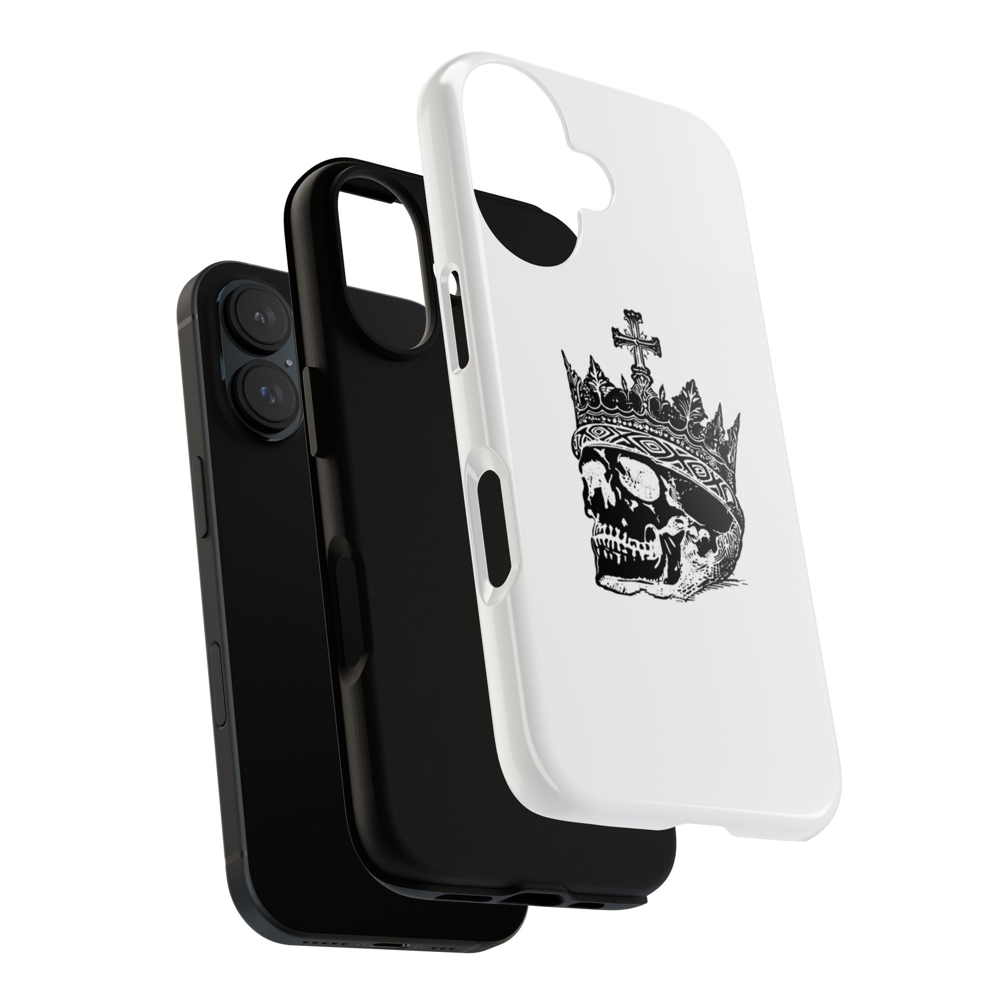 Skull King Phone Case – Gothic Crowned Skull Tough Case