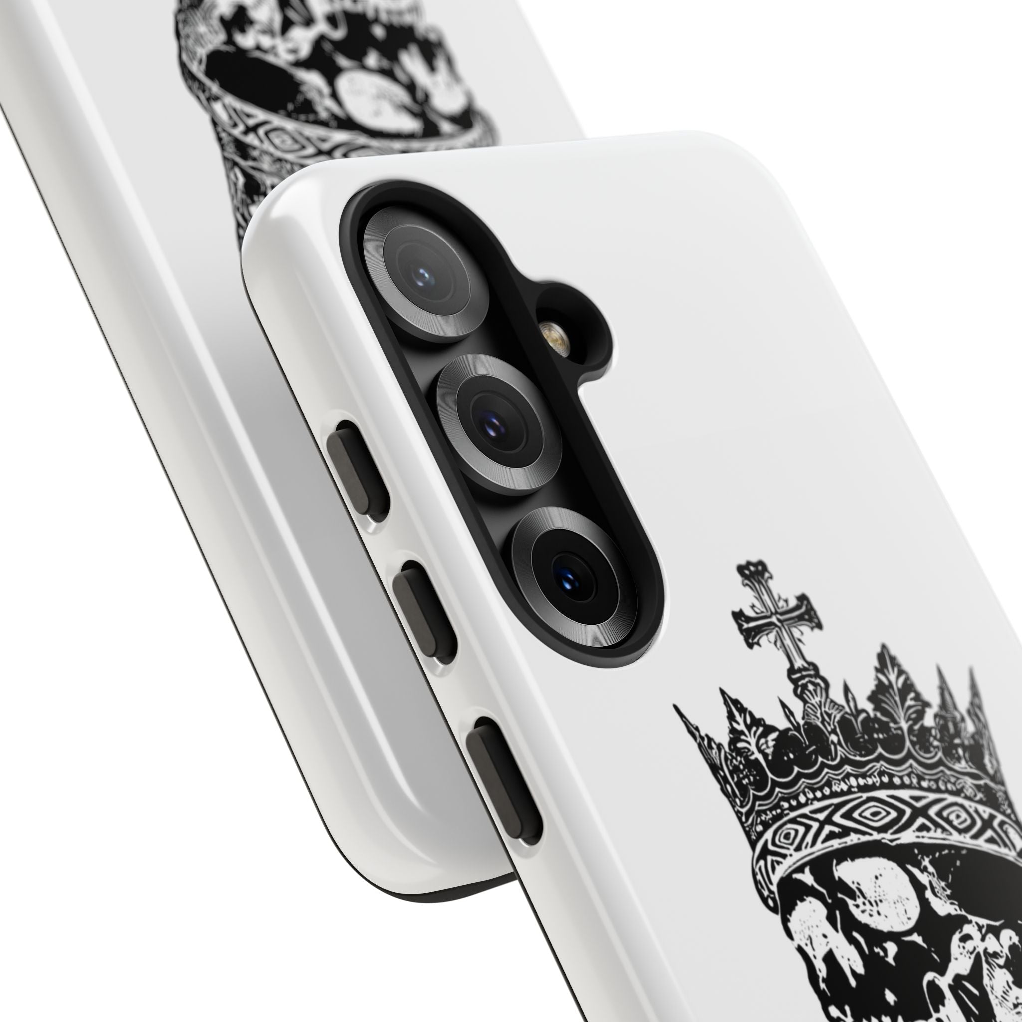 Skull King Phone Case – Gothic Crowned Skull Tough Case