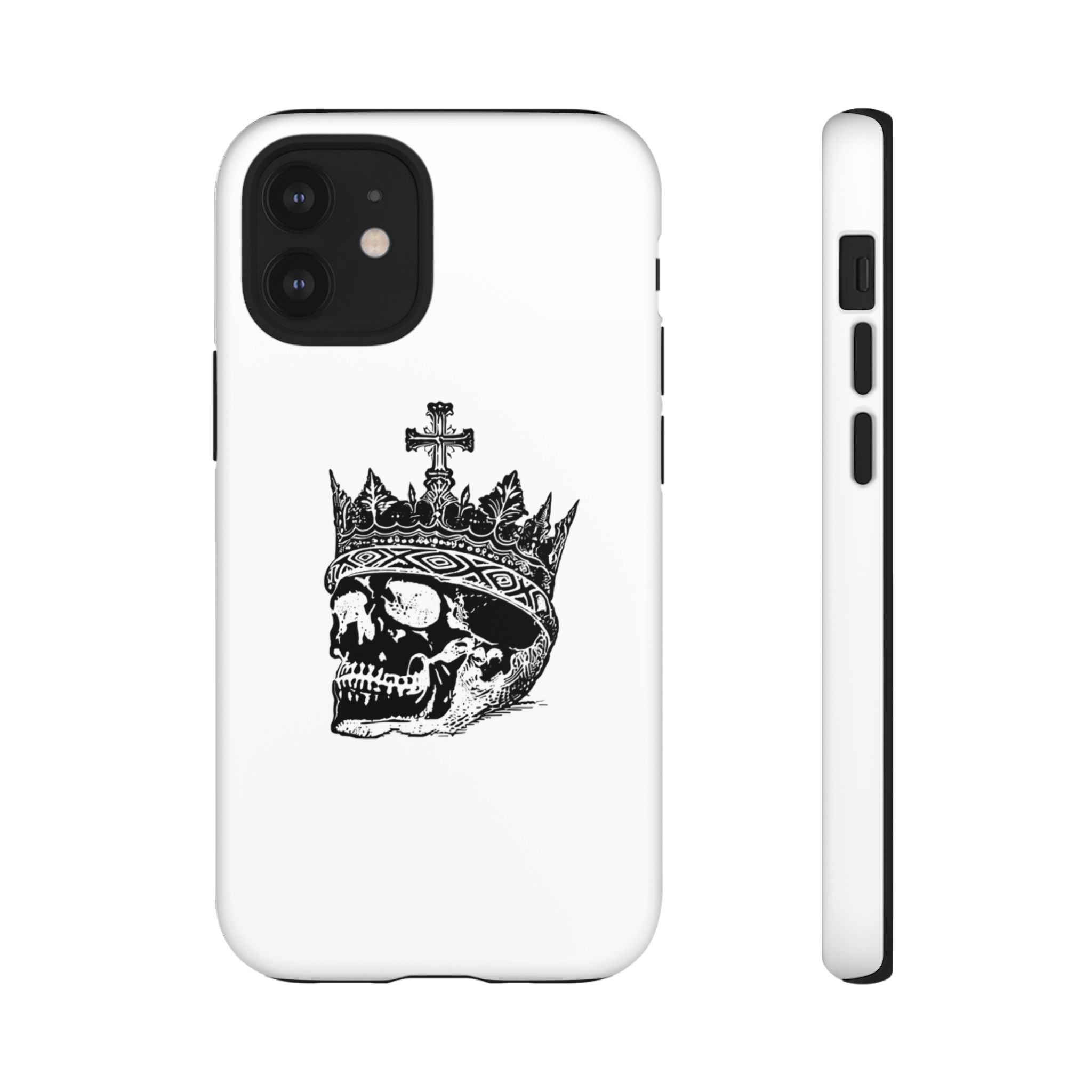 Skull King Phone Case – Gothic Crowned Skull Tough Case