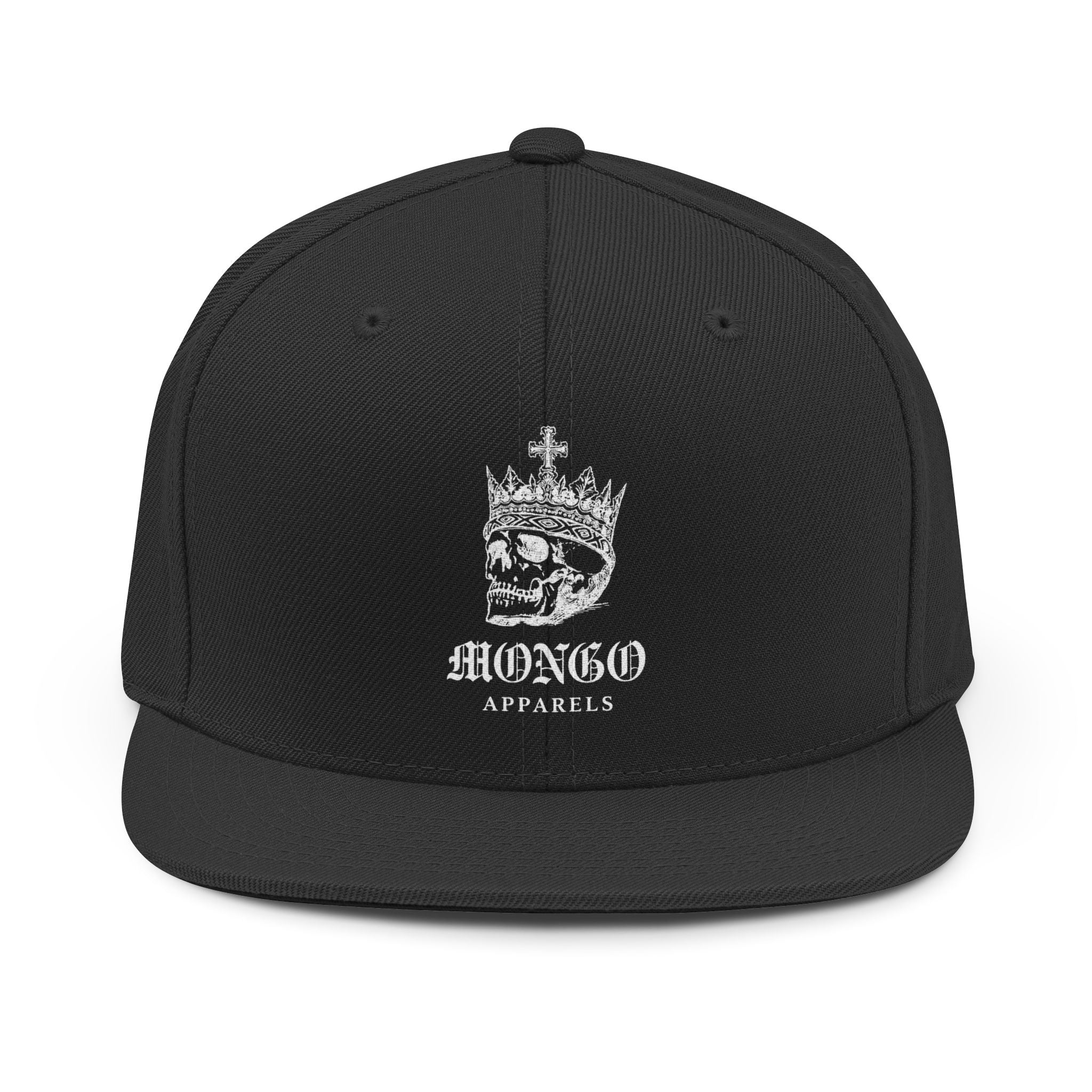Skull Crown Snapback Hat — Gothic Streetwear Cap