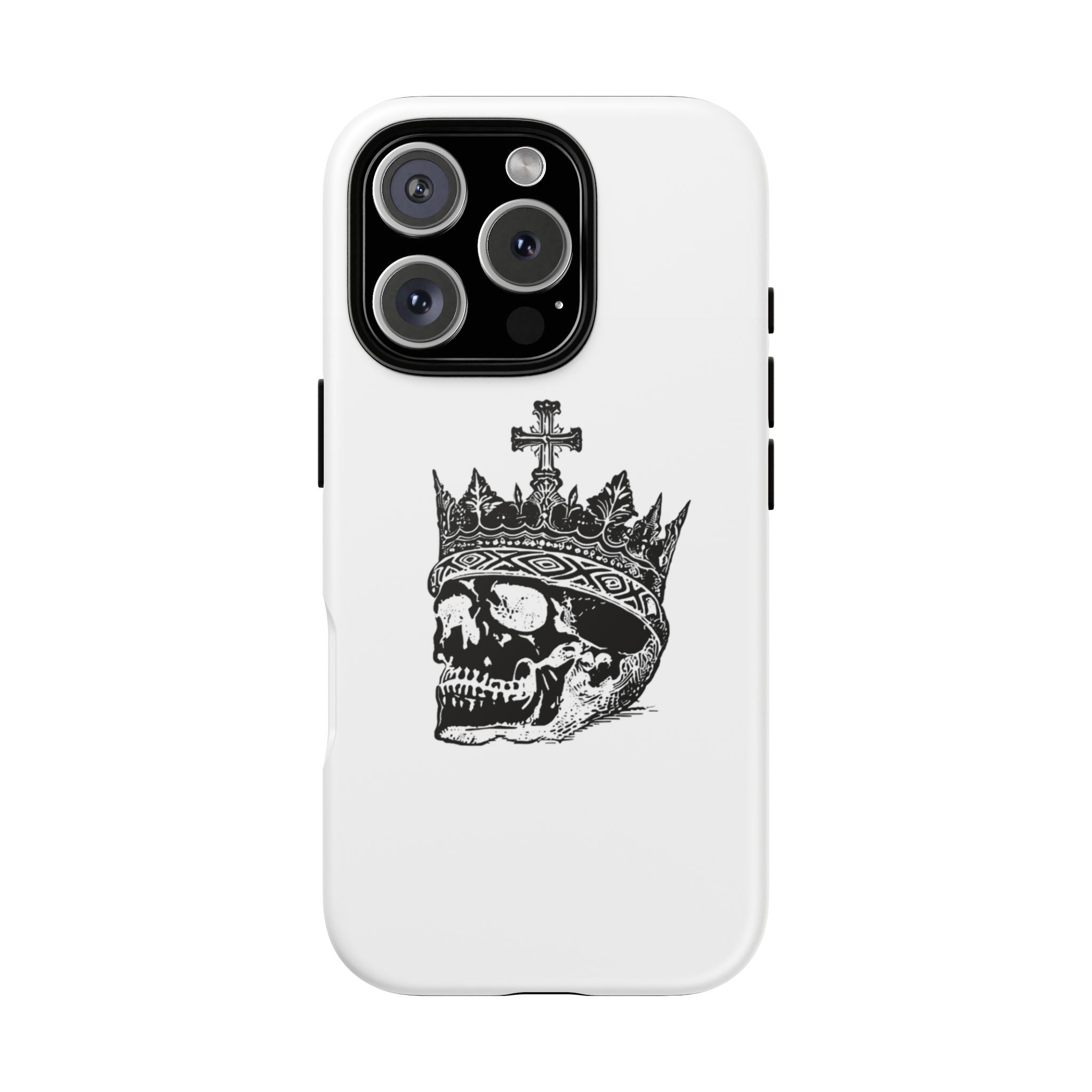 Skull King Phone Case – Gothic Crowned Skull Tough Case