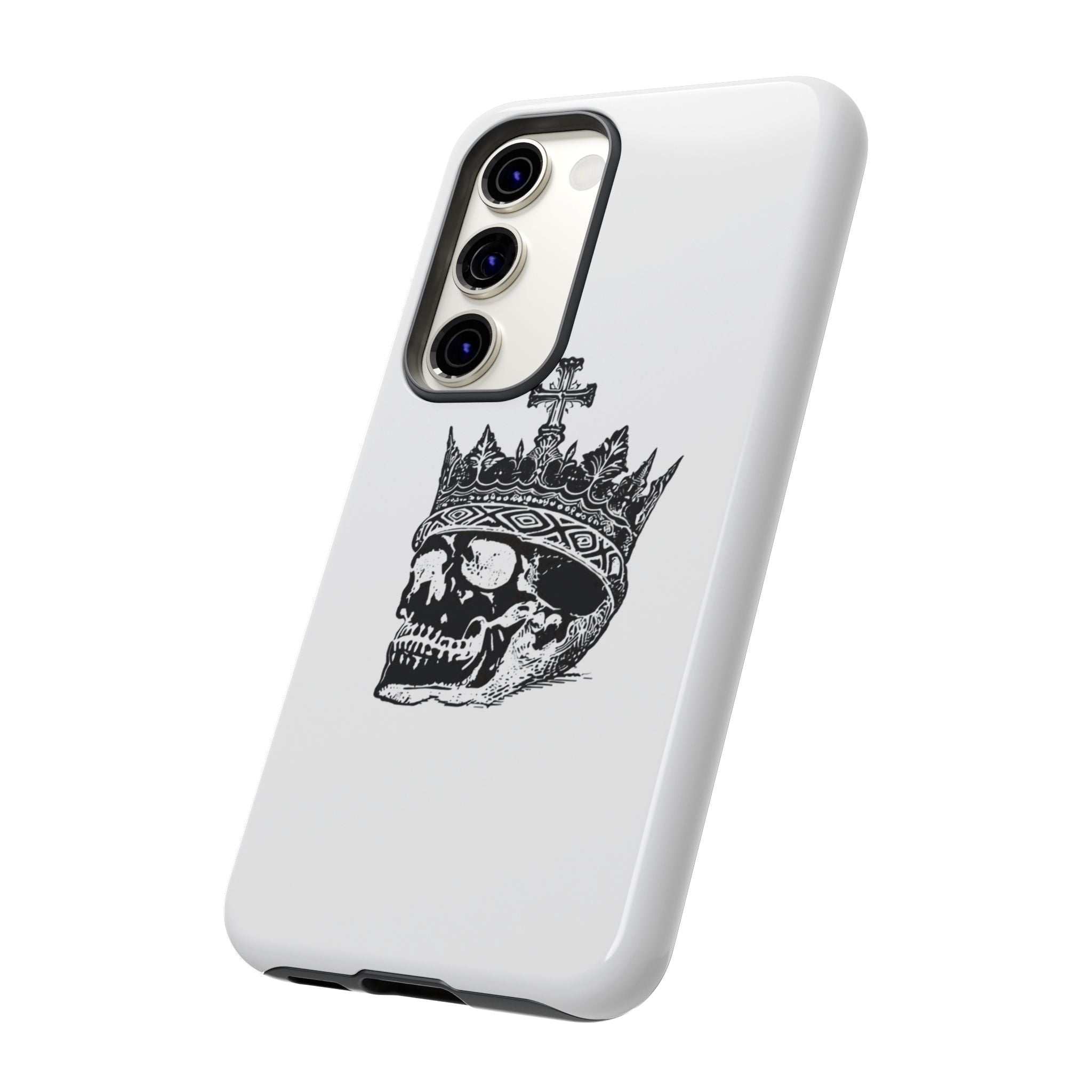 Skull King Phone Case – Gothic Crowned Skull Tough Case