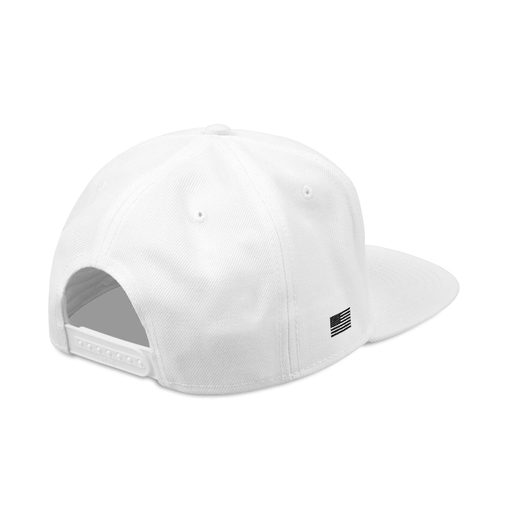 Embroidered Gothic Snapback Hat – Black & Gray Streetwear Cap