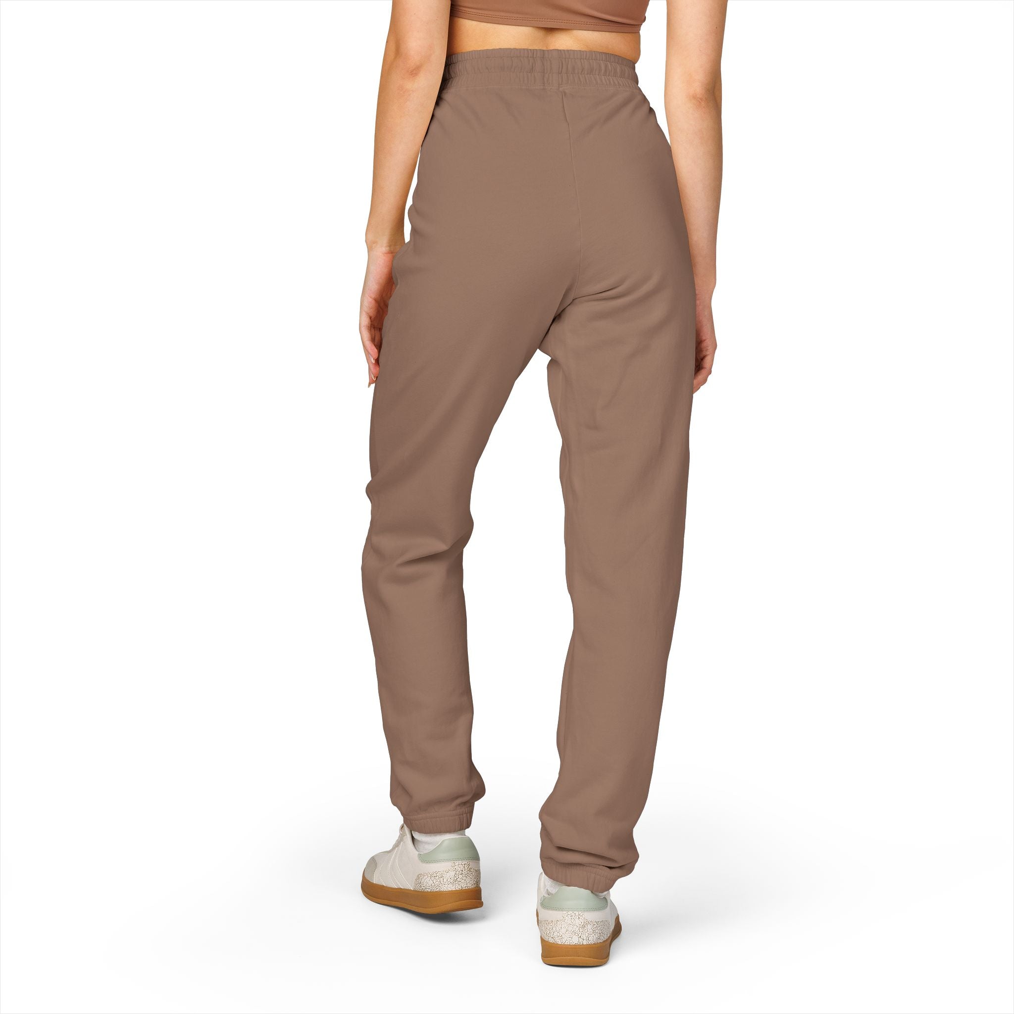 MONGO Gothic Script Sweatpants — Garment-Dyed Fleece Joggers