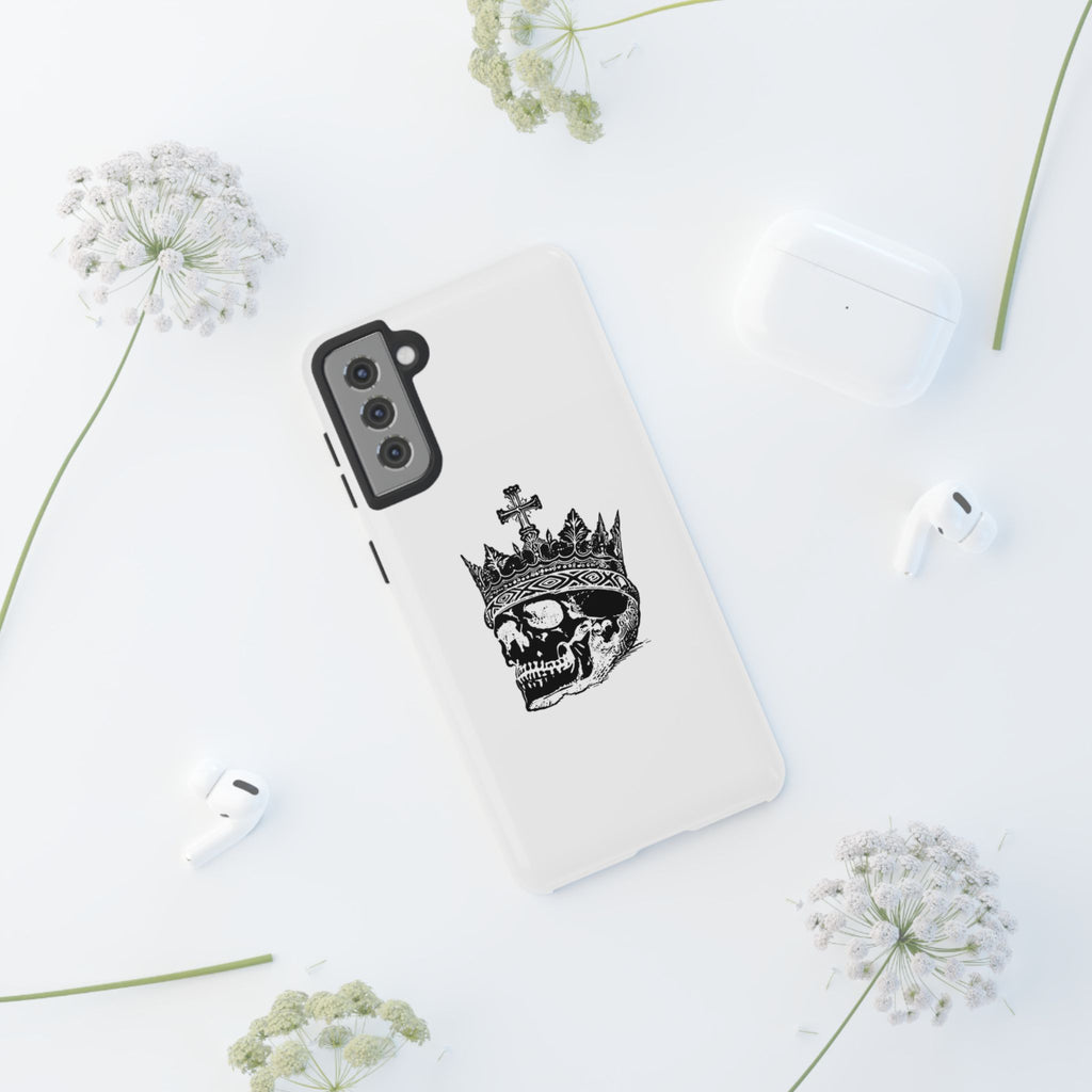 Skull King Phone Case – Gothic Crowned Skull Tough Case