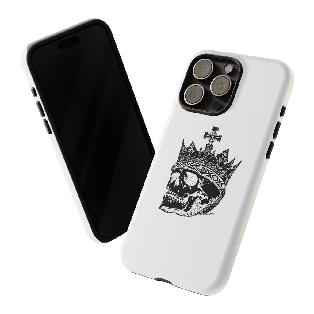 Skull King Phone Case – Gothic Crowned Skull Tough Case