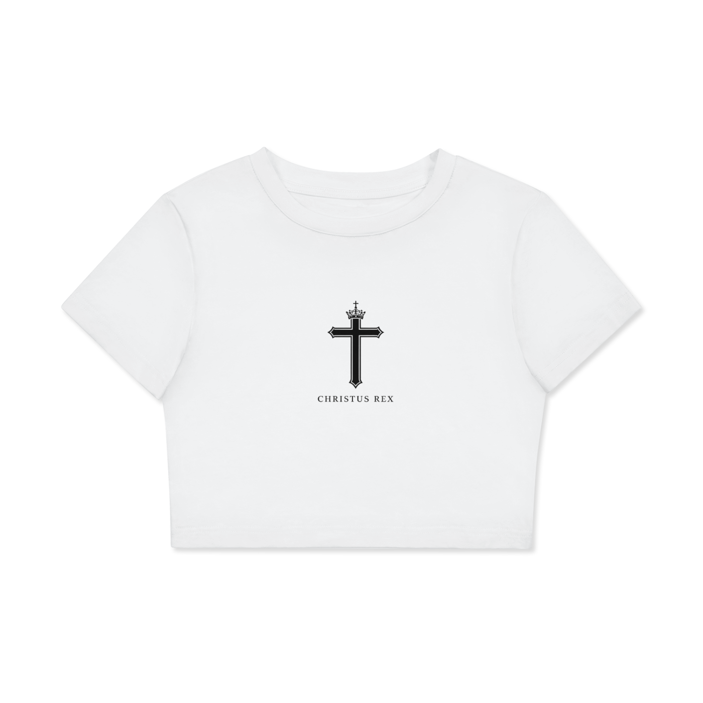 Fitted Crop Cotton T-Shirt