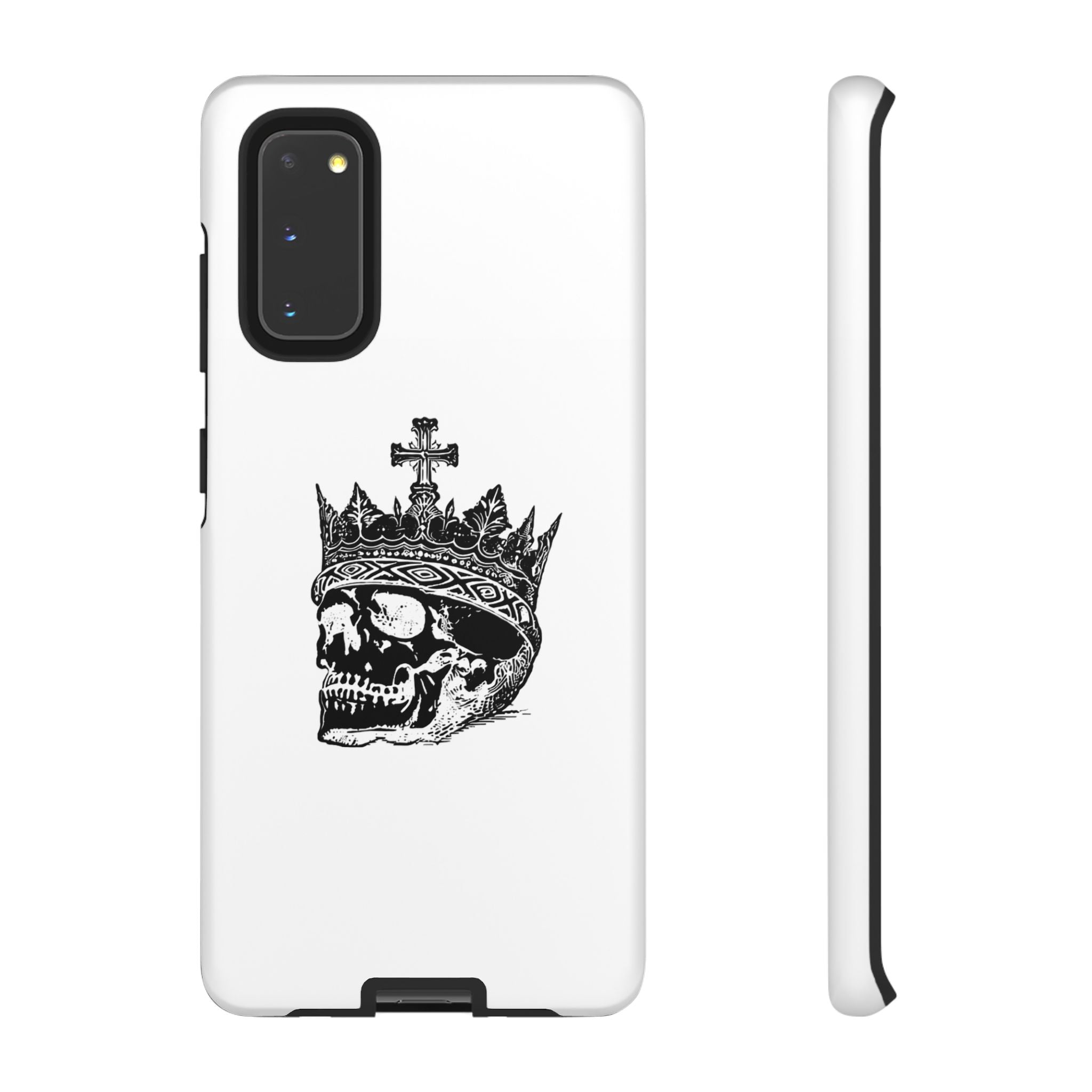 Skull King Phone Case – Gothic Crowned Skull Tough Case