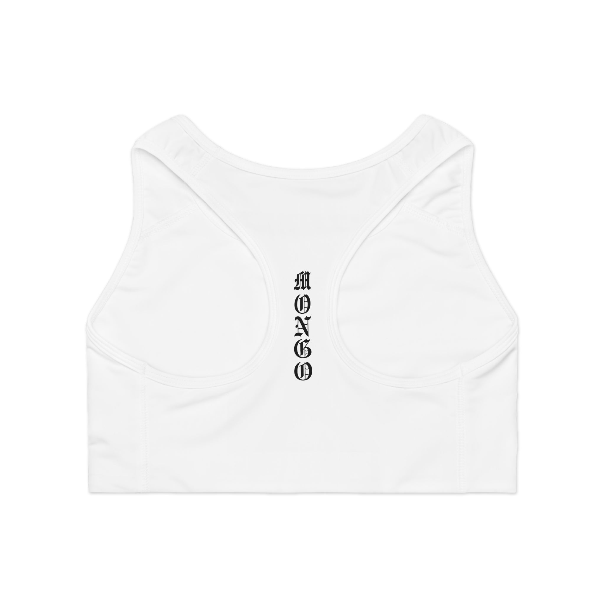 Sports Bra — Gothic "MONGO" Printed Racerback Activewear