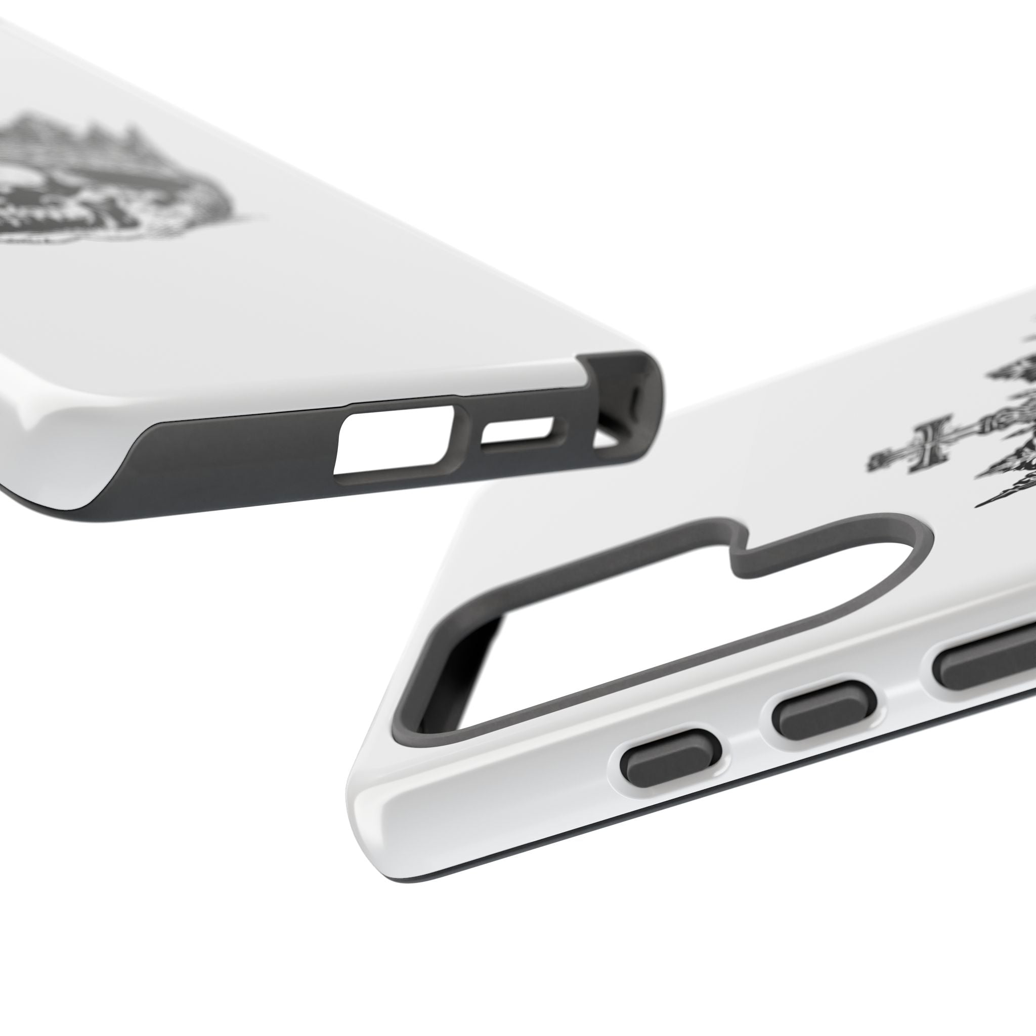 Skull King Phone Case – Gothic Crowned Skull Tough Case