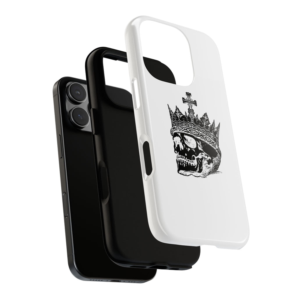 Skull King Phone Case – Gothic Crowned Skull Tough Case