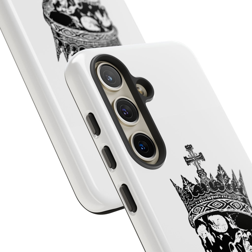 Skull King Phone Case – Gothic Crowned Skull Tough Case