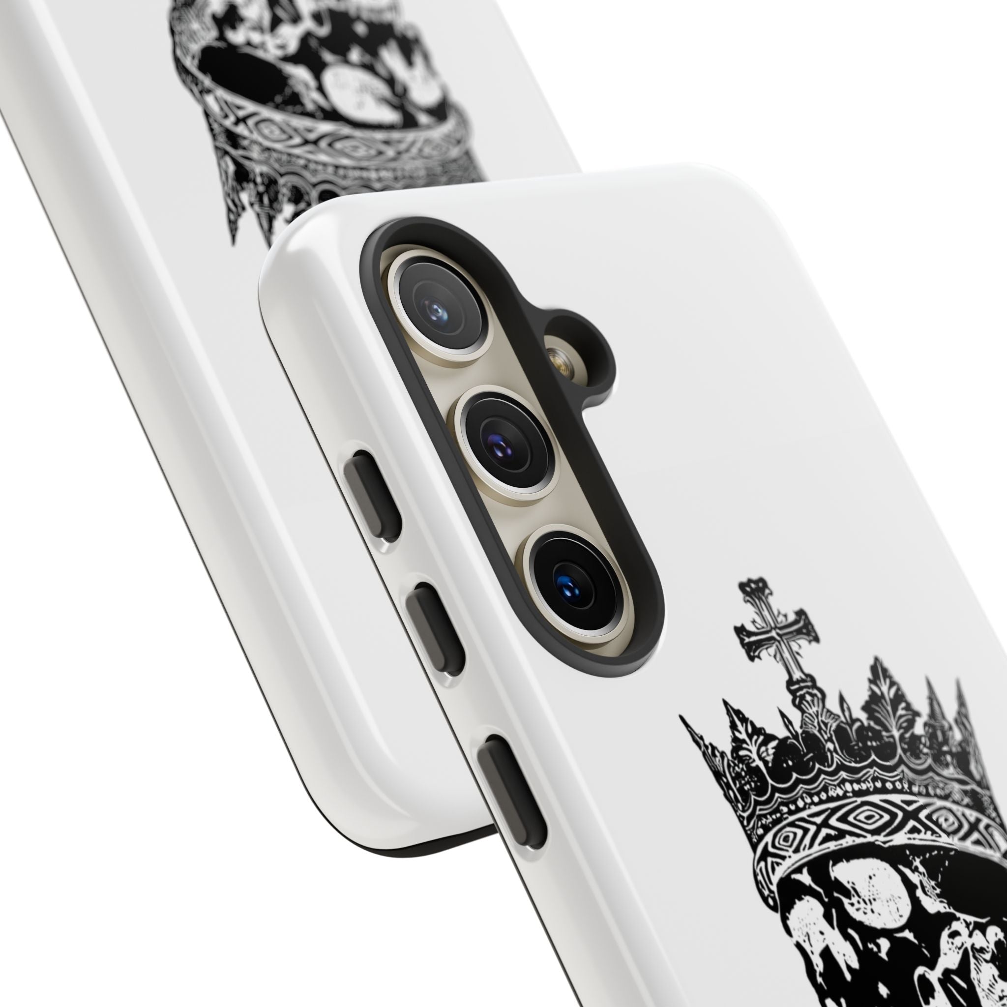 Skull King Phone Case – Gothic Crowned Skull Tough Case