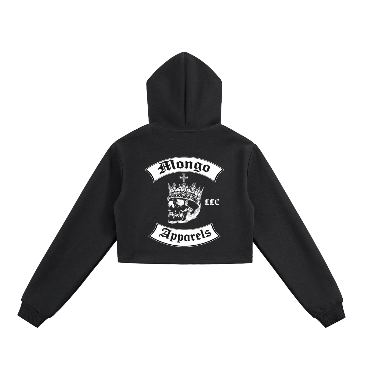 Essential Cropped Zip-Up Hoodie