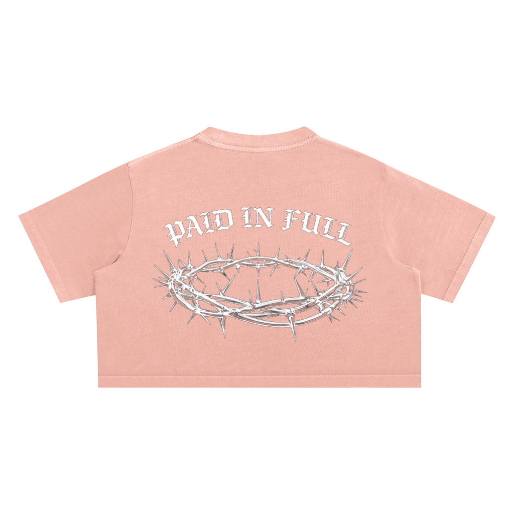 Snow Washed Crop Top